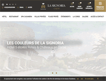 Tablet Screenshot of hotel-la-signoria.com